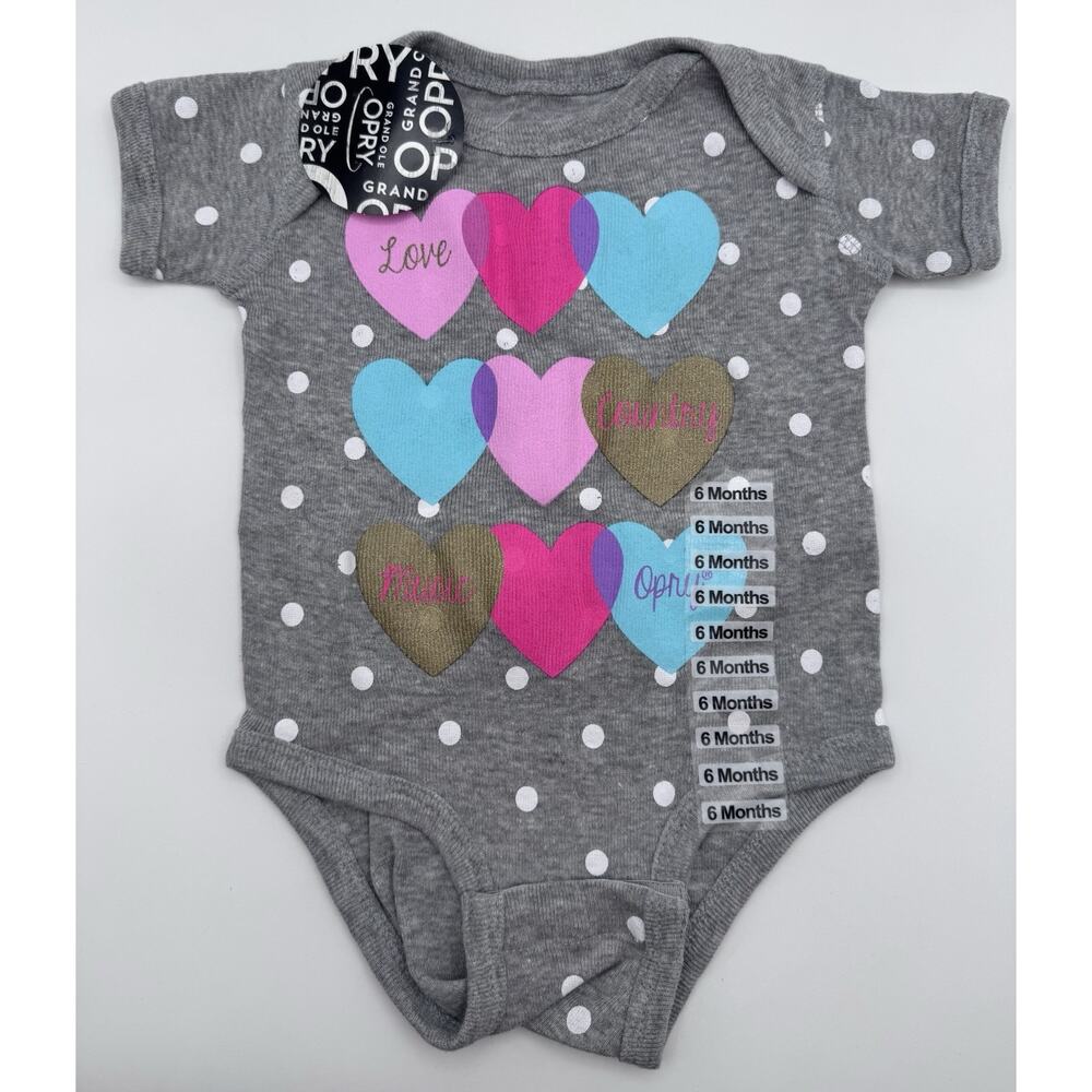 Grand Ole Opry Baby Short Sleeve Sz 6 Months Love Country Music Opry New